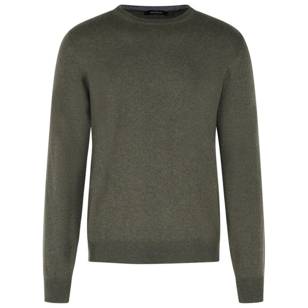 Gran Sasso Green Cashmere Sweater Men